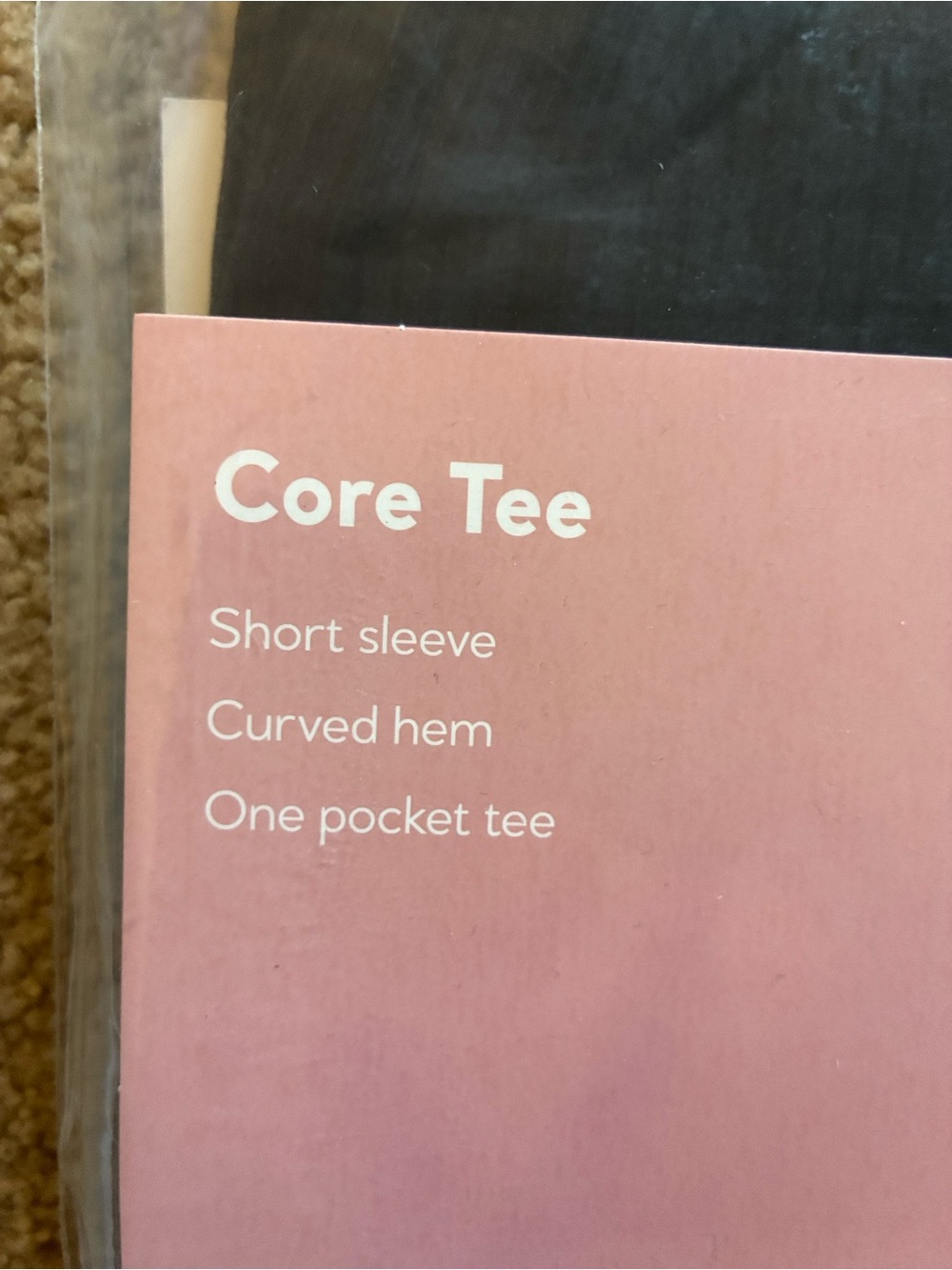 Destination Maternity Black Ribbed Core Tee - Size M - Picture 5 of 7